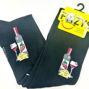 NWT Wine & Cheese KNEE HIGHS Socks